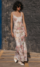 Lilac Cherub Garden Maxi Dress