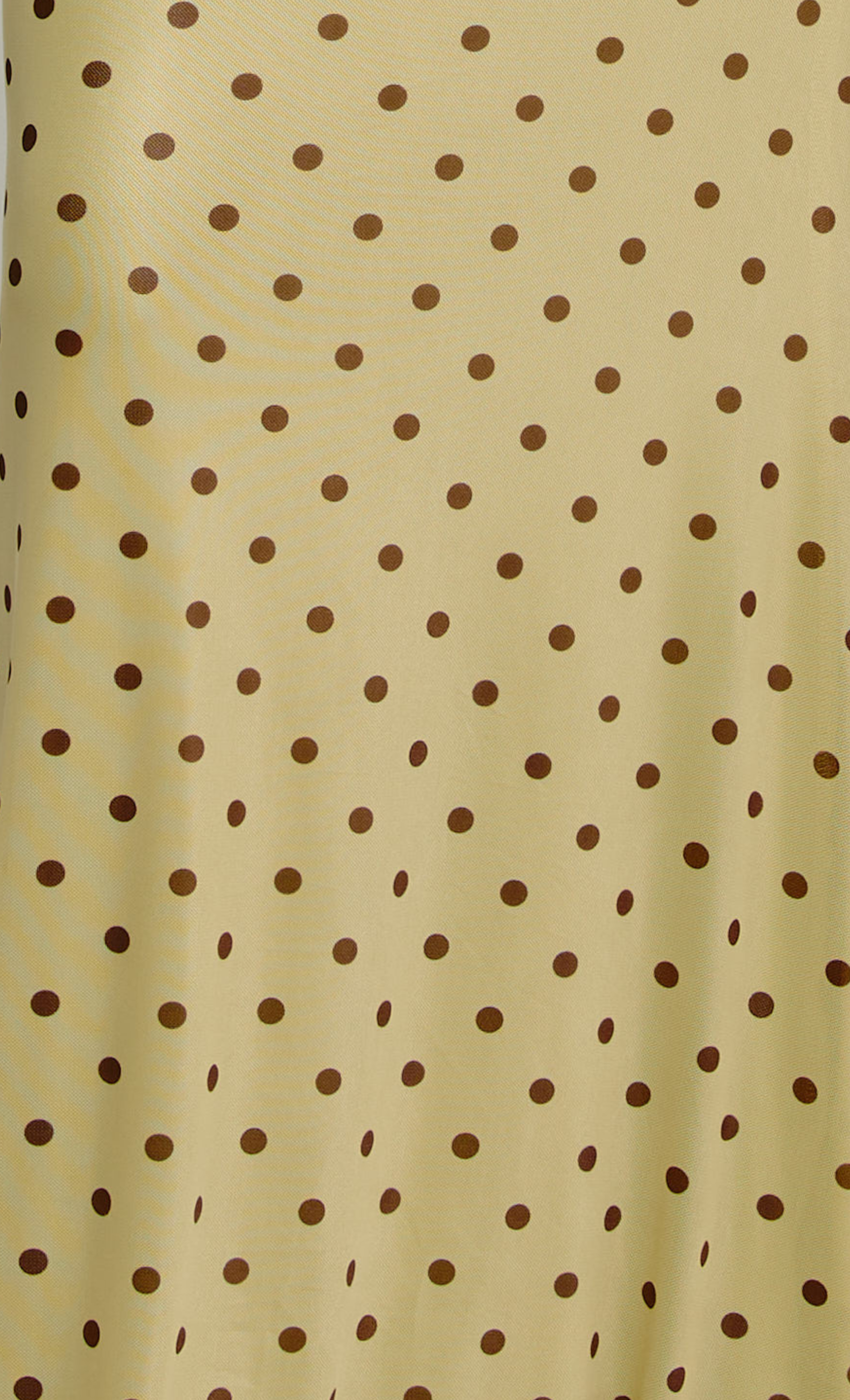Olive & Brown Polka Dot Mesh Top