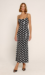 Polka Dot Sequin Cami Maxi Dress