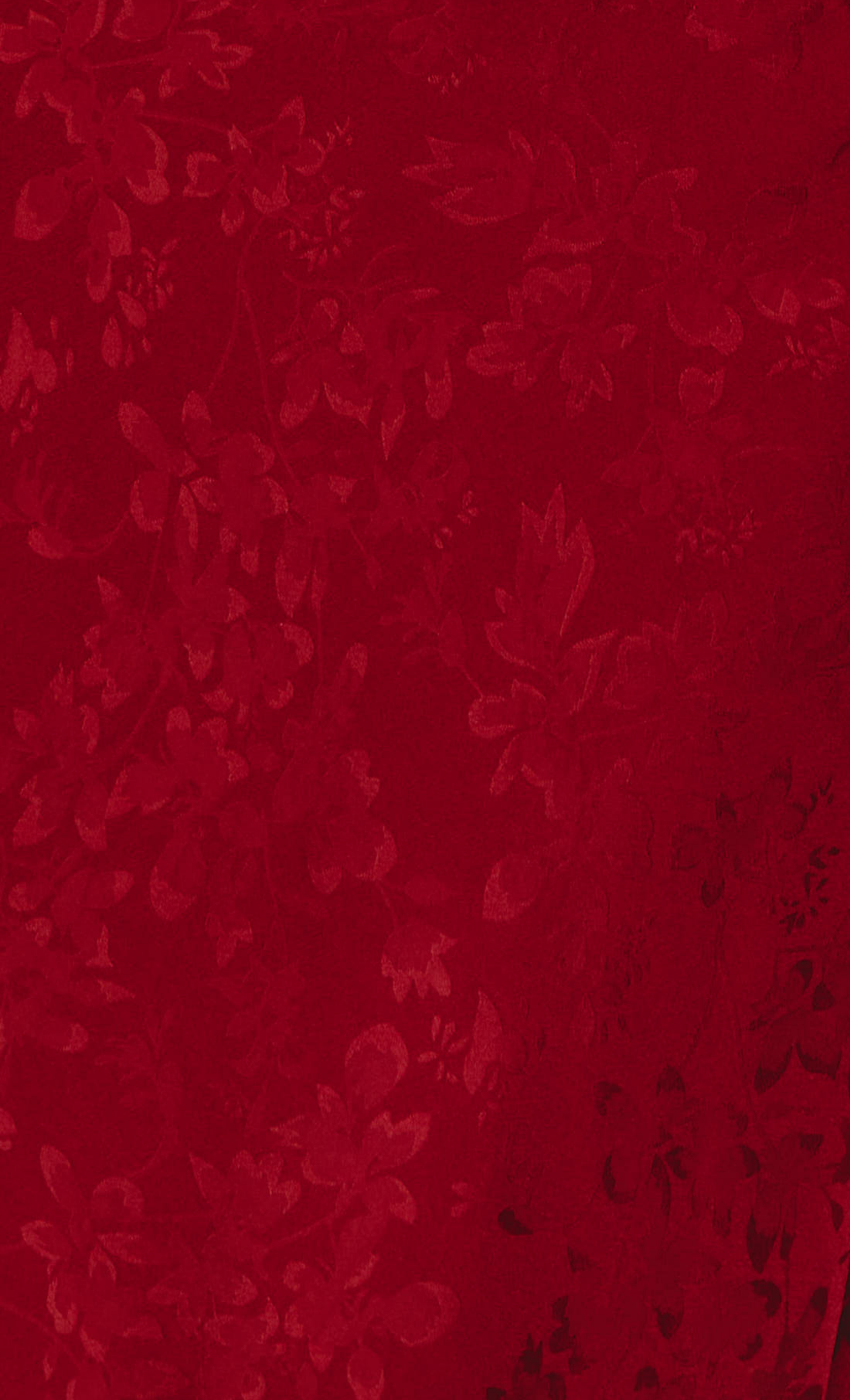 Wine Petal Strap Satin Jacquard Maxi Dress