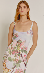 Lilac Cherub Garden Maxi Dress