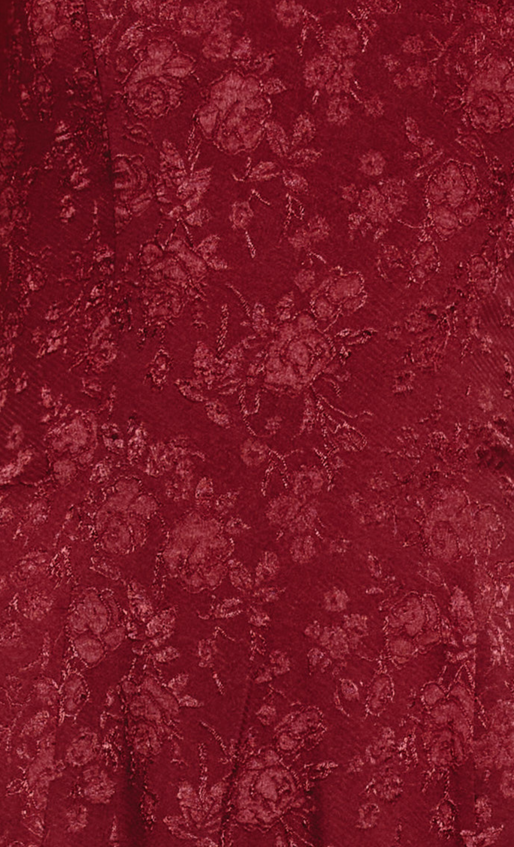 Wine Jacquard Bandeau Mini Dress
