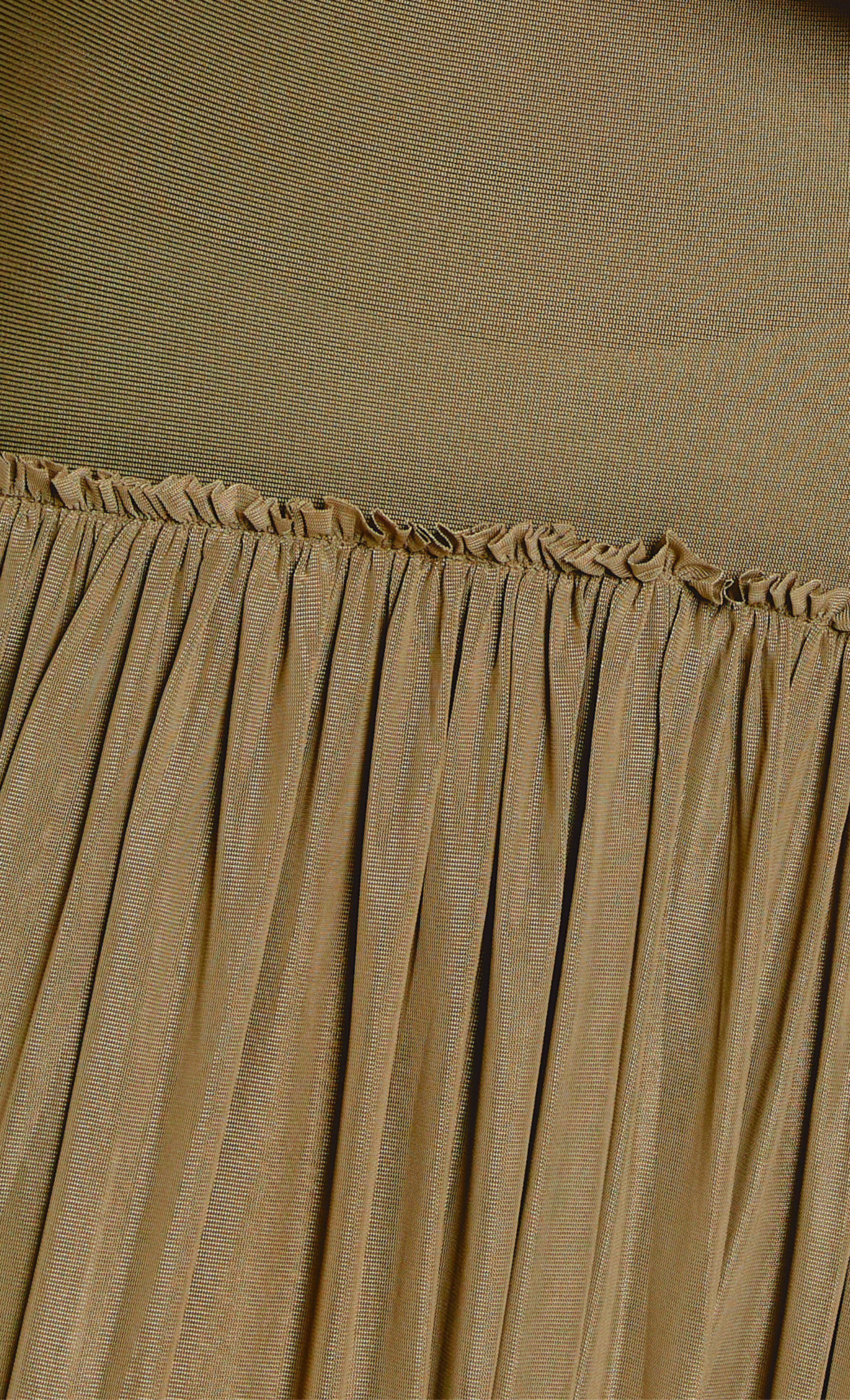 Olive Bandage Drop Waist Maxi Dress