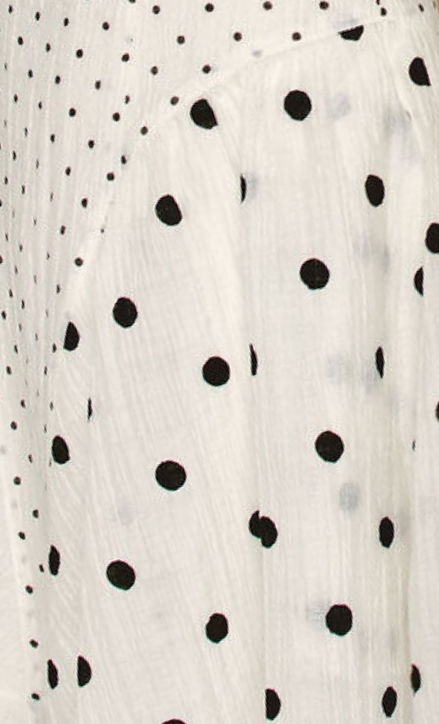 White Polka Dot High Neck Mini Dress