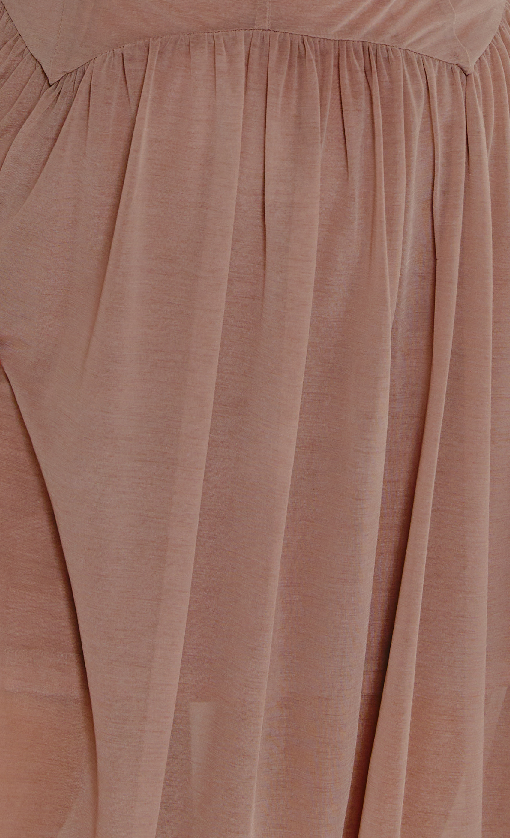 Mauve Pointed Waist Detail Maxi Dress