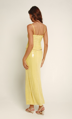 Yellow Sequin Cami Top