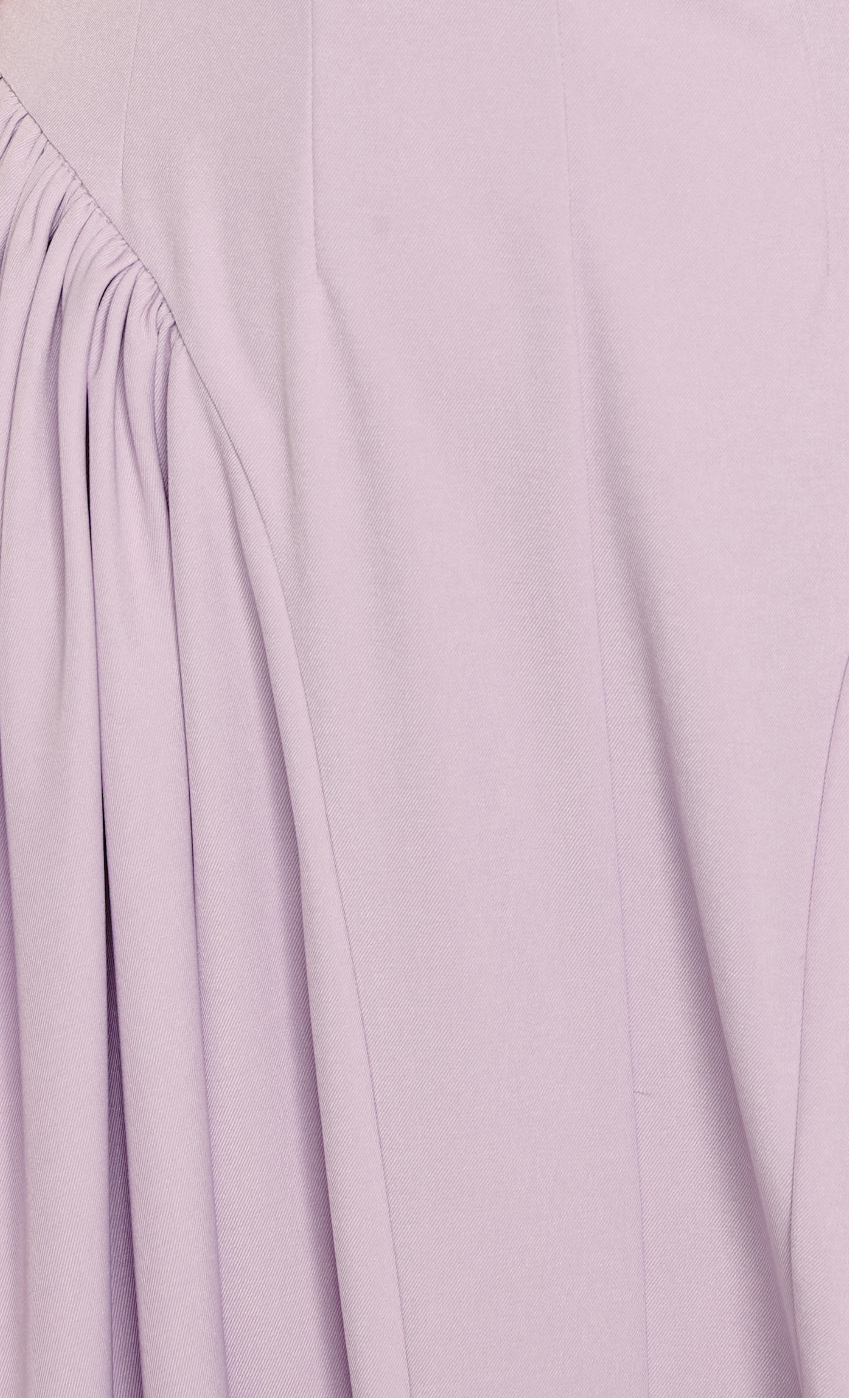 Lilac Gathered Hip Pocket Midaxi Dress