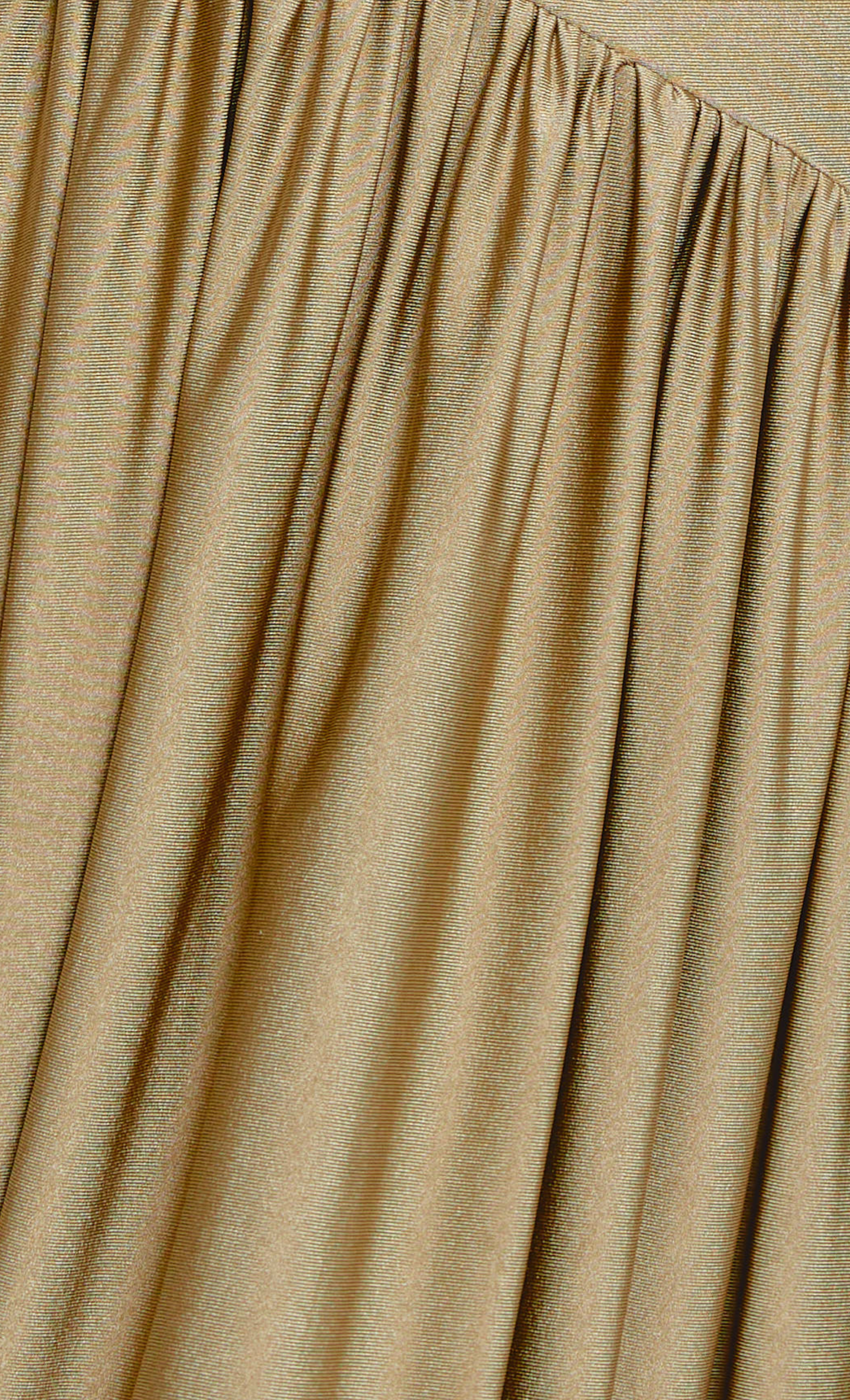 Olive Asymmetric Waist Detail Maxi Dress
