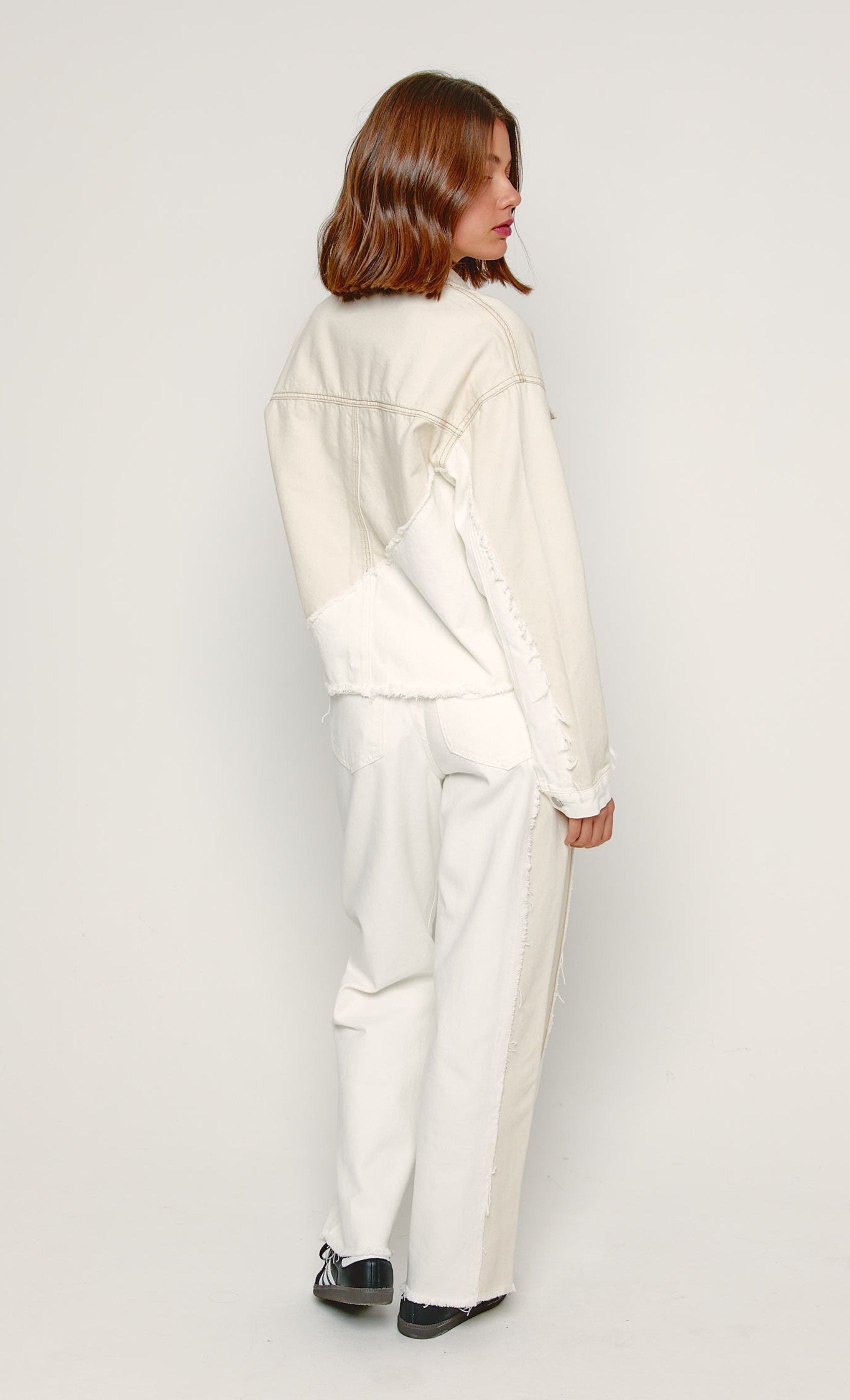 Two Tone Panel Jeans