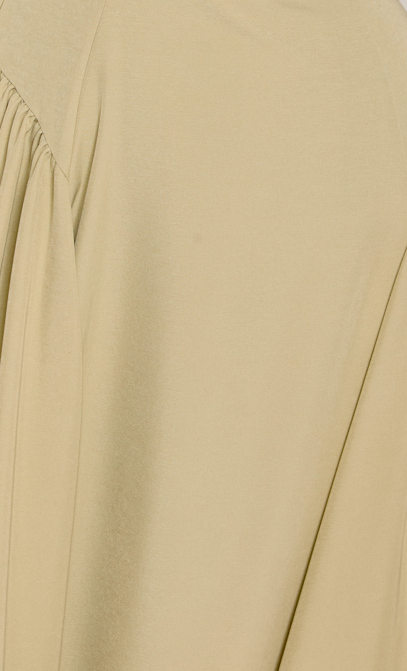 Olive Bandeau Hip Gathered Midi Dress