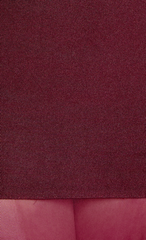 Wine Strapless Bandage Maxi Dress