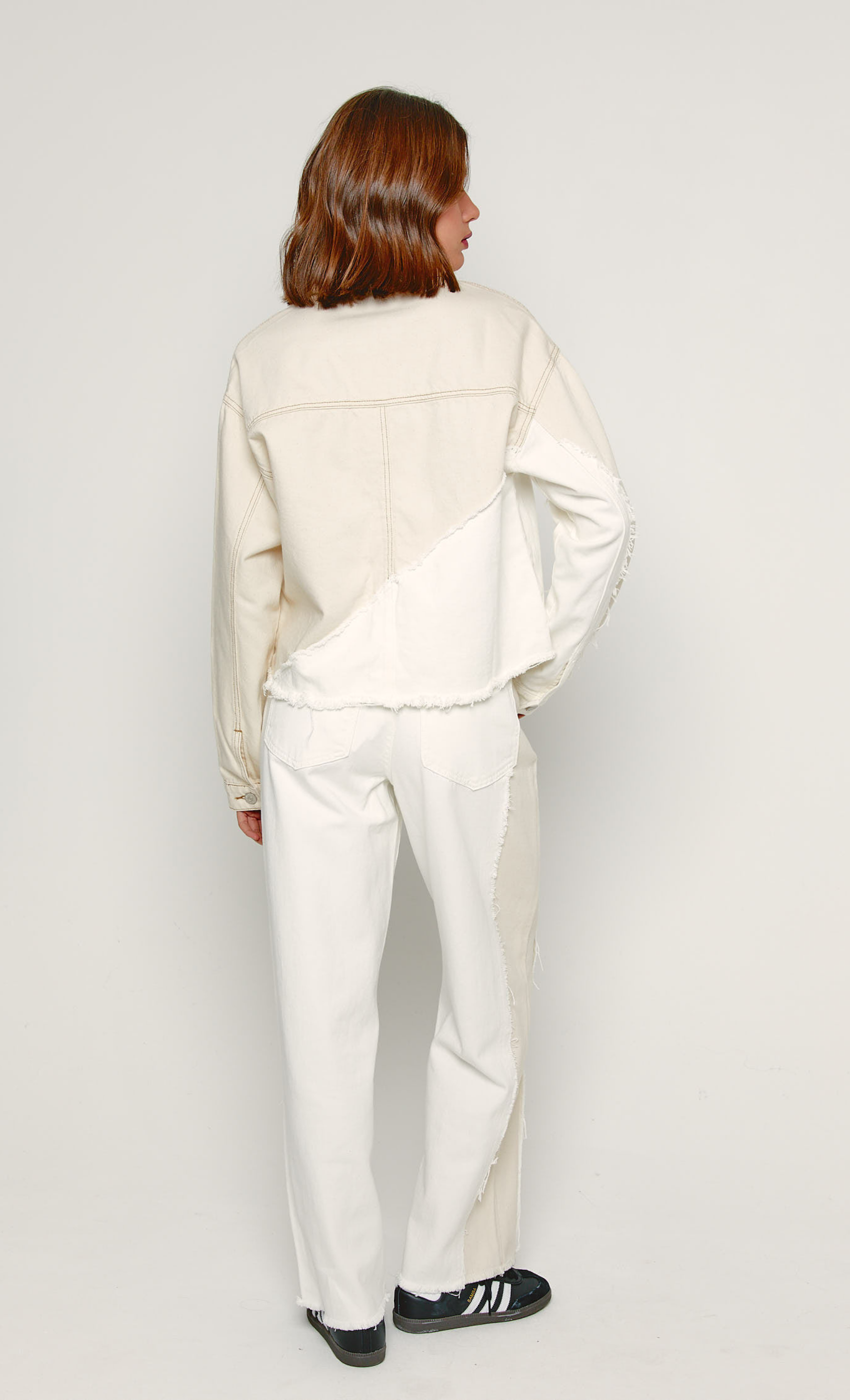 Two Tone Panel Jeans