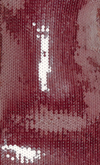 Wine Sequin Bandeau Maxi Dress