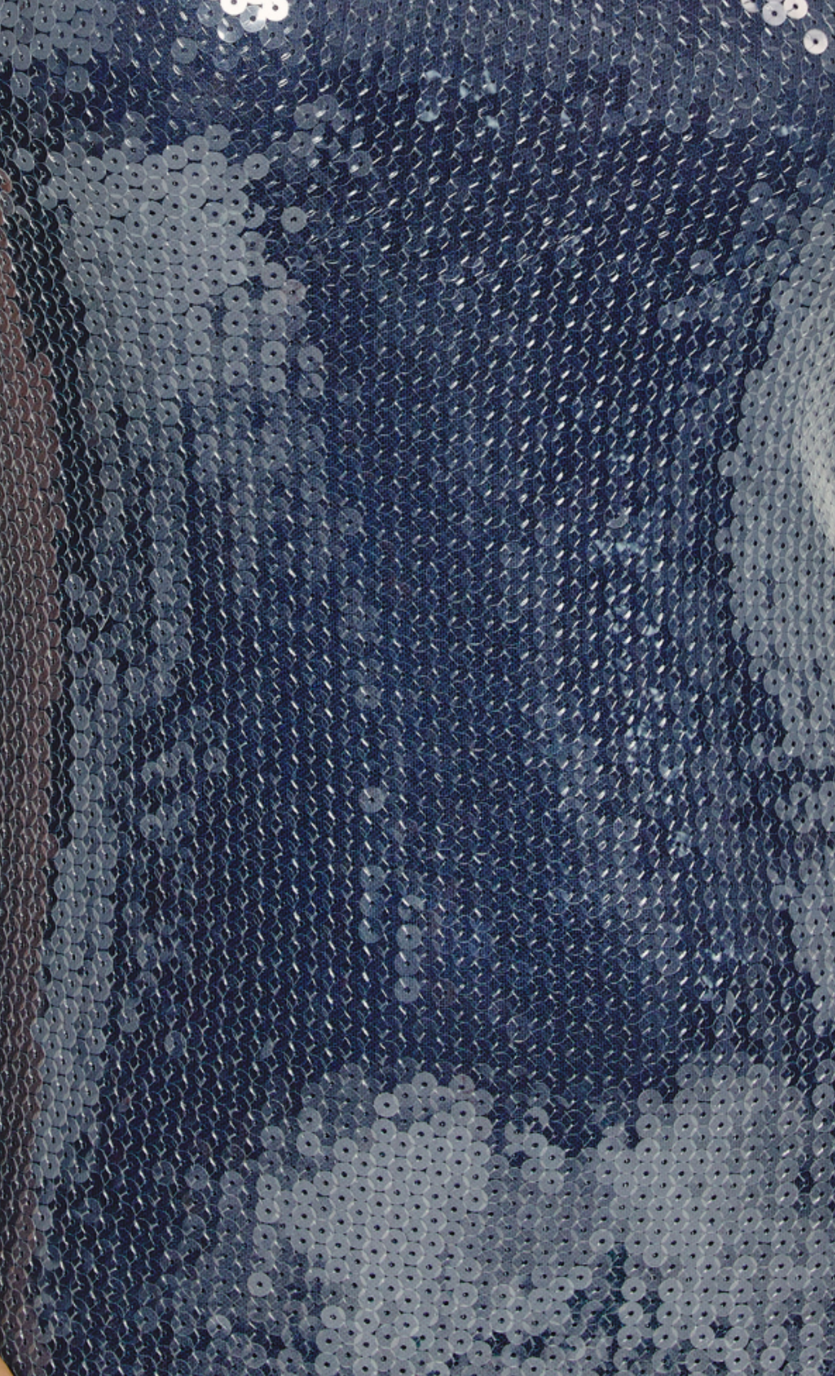 Navy Sequin Racerback Maxi Dress