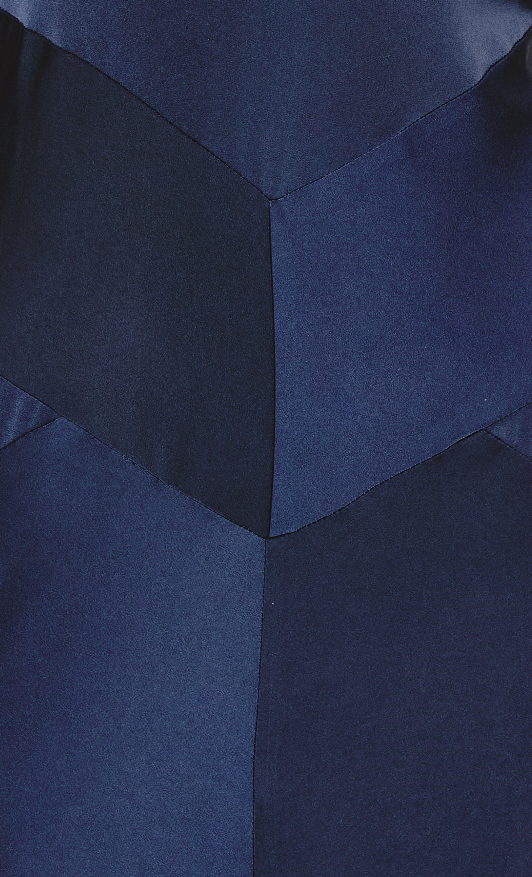 Navy Bias Fishtail Maxi Dress