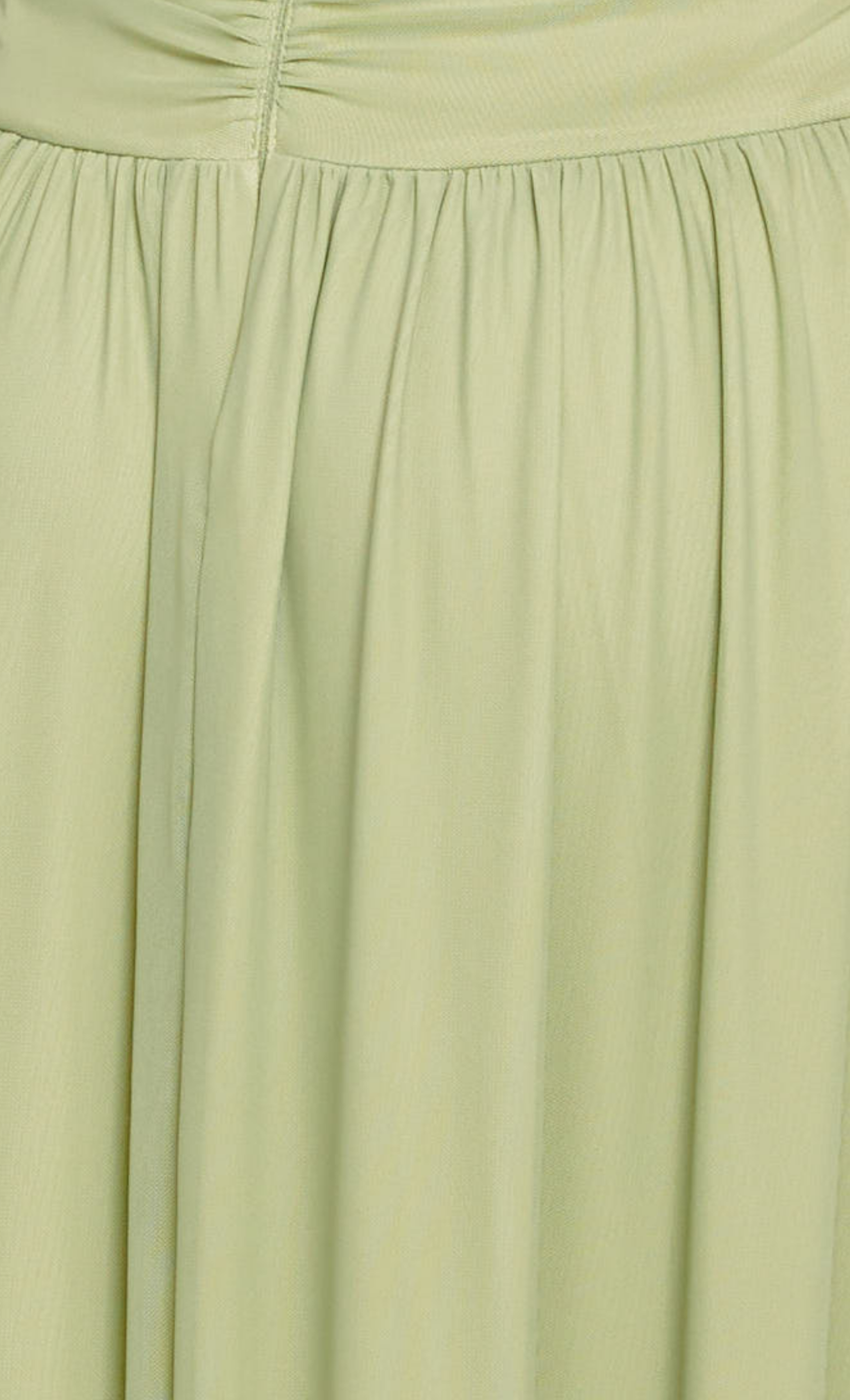 Sage Drop Waist Side Split Mesh Maxi Dress